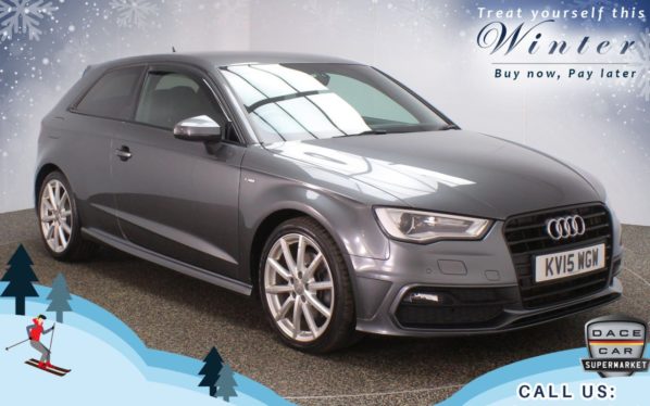 Used 2015 GREY AUDI A3 Hatchback 2.0 TDI QUATTRO S LINE 3d AUTO 182 BHP (reg. 2015-06-30) for sale in Oldham