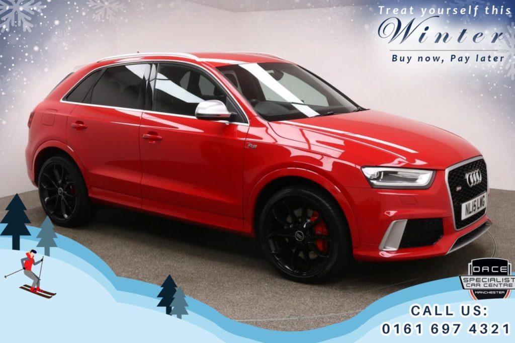 Used 2015 RED AUDI RS Q3 4x4 2.5 RSQ3 TFSI QUATTRO 5d AUTO 306 BHP (reg. 2015-03-25) for sale in Bury