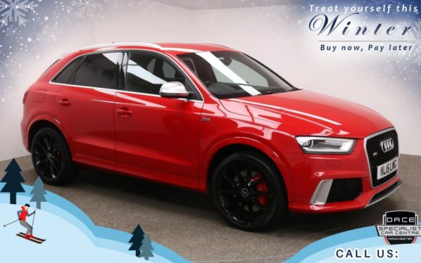 Used 2015 RED AUDI RS Q3 4x4 2.5 RSQ3 TFSI QUATTRO 5d AUTO 306 BHP (reg. 2015-03-25) for sale in Bury