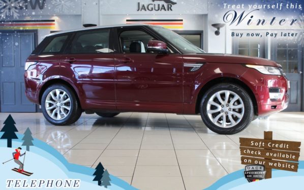 Used 2015 RED LAND ROVER RANGE ROVER SPORT Estate 3.0 SDV6 HSE 5d AUTO 288 BHP (reg. 2015-06-19) for sale in Bredbury