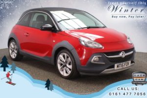 Used 2015 RED VAUXHALL ADAM Hatchback 1.2 ROCKS AIR 3d 69 BHP (reg. 2015-04-30) for sale in Oldham