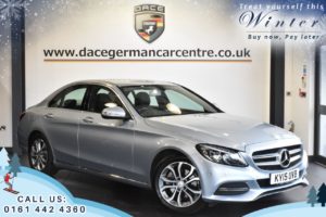 Used 2015 SILVER MERCEDES-BENZ C-CLASS Saloon 2.0 C200 SPORT 4DR AUTO 184 BHP (reg. 2015-03-31) for sale in Worsley