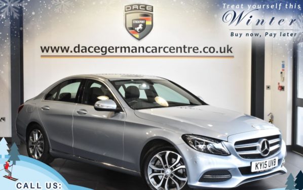 Used 2015 SILVER MERCEDES-BENZ C-CLASS Saloon 2.0 C200 SPORT 4DR AUTO 184 BHP (reg. 2015-03-31) for sale in Worsley