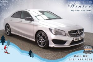 Used 2015 SILVER MERCEDES-BENZ CLA Coupe 1.6 CLA 180 AMG LINE 4d 121 BHP (reg. 2015-09-28) for sale in Oldham