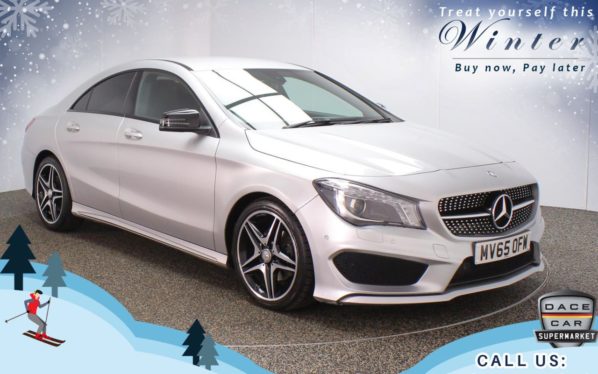 Used 2015 SILVER MERCEDES-BENZ CLA Coupe 1.6 CLA 180 AMG LINE 4d 121 BHP (reg. 2015-09-28) for sale in Oldham