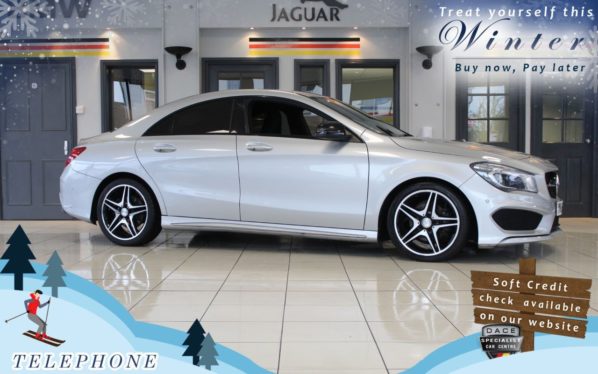 Used 2015 SILVER MERCEDES-BENZ CLA Coupe 1.6 CLA180 AMG SPORT 4d AUTO 122 BHP (reg. 2015-09-08) for sale in Bredbury