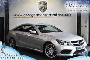 Used 2015 SILVER MERCEDES-BENZ E-CLASS Coupe 2.0 E200 AMG LINE 2DR AUTO 181 BHP (reg. 2015-06-15) for sale in Worsley