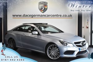 Used 2015 SILVER MERCEDES-BENZ E-CLASS Coupe 3.0 E350 BLUETEC AMG LINE 2DR AUTO 255 BHP (reg. 2015-09-01) for sale in Worsley