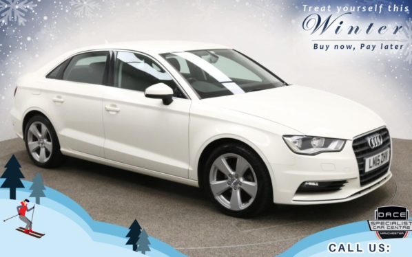 Used 2015 WHITE AUDI A3 Saloon 1.6 TDI SPORT 4d AUTO 109 BHP (reg. 2015-05-13) for sale in Bury