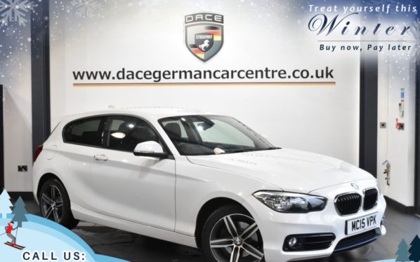 Used 2015 WHITE BMW 1 SERIES Hatchback 1.6 120I SPORT 3d AUTO 167 BHP (reg. 2015-07-30) for sale in Worsley