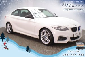 Used 2015 WHITE BMW 2 SERIES Coupe 2.0 218D M SPORT 2d 141 BHP (reg. 2015-01-29) for sale in Oldham
