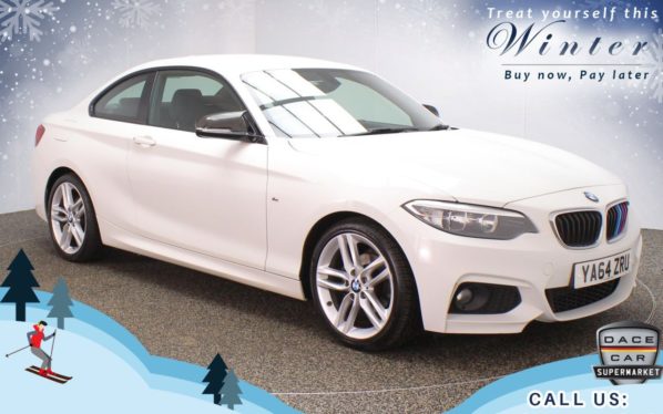 Used 2015 WHITE BMW 2 SERIES Coupe 2.0 218D M SPORT 2d 141 BHP (reg. 2015-01-29) for sale in Oldham