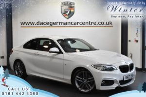 Used 2015 WHITE BMW 2 SERIES Coupe 220D M SPORT 2DR 190BHP (reg. 2015-06-24) for sale in Worsley