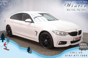 Used 2015 WHITE BMW 4 SERIES GRAN COUPE Coupe 2.0 420D XDRIVE M SPORT GRAN COUPE 4d AUTO 181 BHP (reg. 2015-02-26) for sale in Oldham