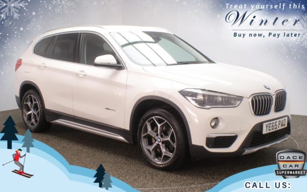 Used 2015 WHITE BMW X1 4x4 2.0 XDRIVE20D XLINE 5d AUTO 188 BHP (reg. 2015-10-26) for sale in Oldham