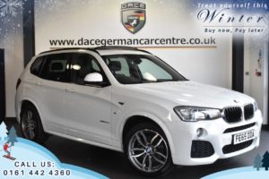 Used 2015 WHITE BMW X3 4x4 2.0 XDRIVE20D M SPORT 5DR AUTO 188 BHP (reg. 2015-09-27) for sale in Worsley