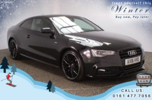 Used 2016 BLACK AUDI A5 Coupe 2.0 TDI BLACK EDITION PLUS 3d 187 BHP (reg. 2016-06-30) for sale in Oldham