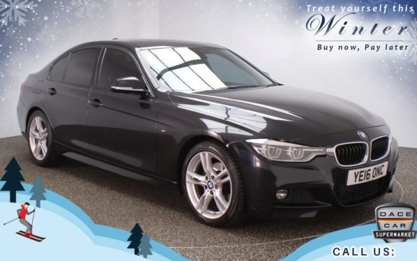 Used 2016 BLACK BMW 3 SERIES Saloon 2.0 320D M SPORT 4d AUTO 188 BHP (reg. 2016-04-28) for sale in Oldham