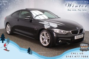Used 2016 BLACK BMW 4 SERIES Coupe 2.0 420D M SPORT 2d AUTO 188 BHP (reg. 2016-07-29) for sale in Oldham