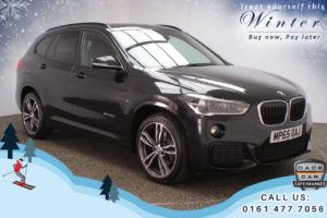 Used 2016 BLACK BMW X1 Estate 2.0 XDRIVE20D M SPORT 5d 188 BHP (reg. 2016-02-26) for sale in Oldham