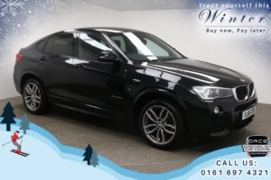 Used 2016 BLACK BMW X4 Coupe 2.0 XDRIVE20D M SPORT 4d 188 BHP (reg. 2016-01-29) for sale in Bury