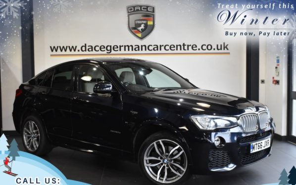 Used 2016 BLACK BMW X4 Coupe 3.0 XDRIVE30D M SPORT 4d AUTO 255 BHP (reg. 2016-11-03) for sale in Worsley