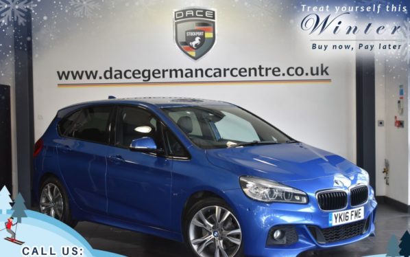 Used 2016 BLUE BMW 2 SERIES ACTIVE TOURER MPV 2.0 220D XDRIVE M SPORT 5DR AUTO 188 BHP (reg. 2016-03-30) for sale in Worsley