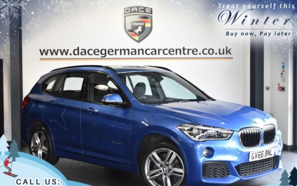Used 2016 BLUE BMW X1 4x4 2.0 XDRIVE25D M SPORT 5DR AUTO 228 BHP (reg. 2016-11-29) for sale in Worsley