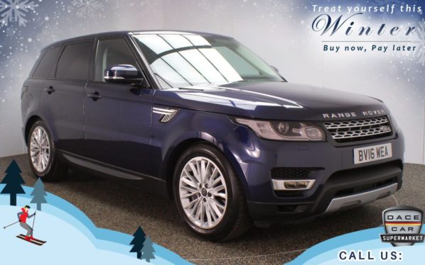Used 2016 BLUE LAND ROVER RANGE ROVER SPORT 4x4 3.0 SDV6 HSE 5d AUTO 306 BHP (reg. 2016-04-05) for sale in Oldham