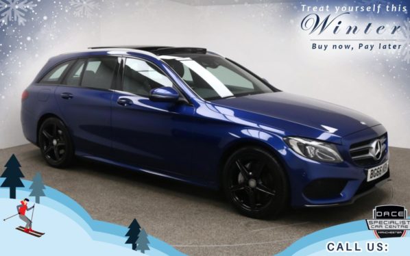 Used 2016 BLUE MERCEDES-BENZ C-CLASS Estate 2.1 C220 D AMG LINE PREMIUM PLUS 5d AUTO 170 BHP (reg. 2016-09-28) for sale in Bury