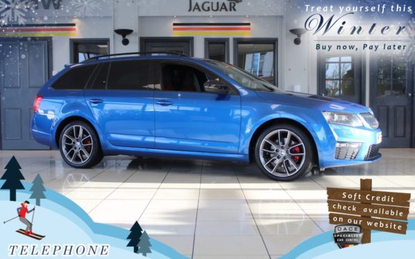 Used 2016 BLUE SKODA OCTAVIA Estate 2.0 VRS TDI 5d 181 BHP (reg. 2016-05-27) for sale in Bredbury