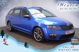 Used 2016 BLUE SKODA OCTAVIA Estate 2.0 VRS TDI DSG 5d AUTO 181 BHP (reg. 2016-10-13) for sale in Oldham