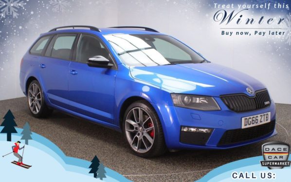 Used 2016 BLUE SKODA OCTAVIA Estate 2.0 VRS TDI DSG 5d AUTO 181 BHP (reg. 2016-10-13) for sale in Oldham