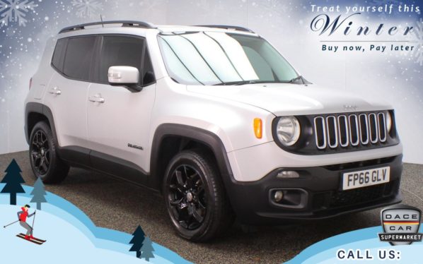 Used 2016 GREY JEEP RENEGADE Estate 1.4 LONGITUDE 5d AUTO 138 BHP (reg. 2016-11-01) for sale in Oldham