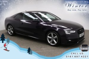 Used 2016 PURPLE AUDI A5 Coupe 2.0 TDI BLACK EDITION PLUS 3d 187 BHP (reg. 2016-06-24) for sale in Bury