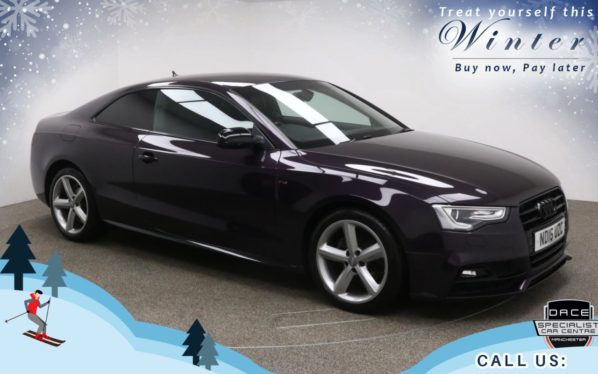 Used 2016 PURPLE AUDI A5 Coupe 2.0 TDI BLACK EDITION PLUS 3d 187 BHP (reg. 2016-06-24) for sale in Bury