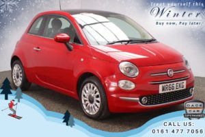 Used 2016 RED FIAT 500 Hatchback 1.2 LOUNGE 3d 69 BHP (reg. 2016-09-29) for sale in Oldham