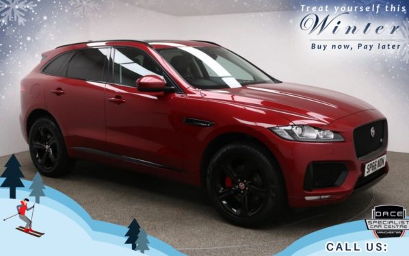 Used 2016 RED JAGUAR F-PACE 4x4 3.0 V6 S AWD 5d AUTO 296 BHP (reg. 2016-12-16) for sale in Bury