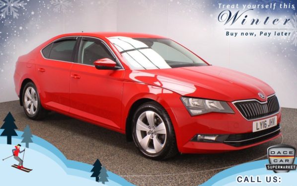 Used 2016 RED SKODA SUPERB Hatchback 2.0 SE BUSINESS TDI DSG 5d AUTO 148 BHP (reg. 2016-07-27) for sale in Oldham