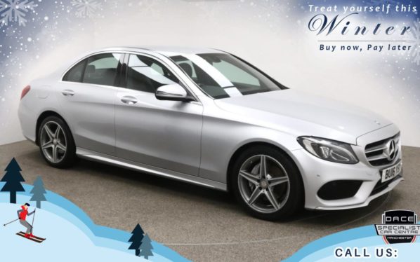Used 2016 SILVER MERCEDES-BENZ C-CLASS Saloon 2.1 C220 D AMG LINE 4d AUTO 170 BHP (reg. 2016-04-28) for sale in Bury