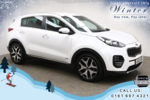 Used 2016 WHITE KIA SPORTAGE 4x4 2.0 CRDI GT-LINE 5d AUTO 134 BHP (reg. 2016-09-28) for sale in Bury