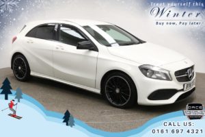 Used 2016 WHITE MERCEDES-BENZ A-CLASS Hatchback 1.5 A 180 D AMG LINE 5d AUTO 107 BHP (reg. 2016-06-30) for sale in Bury