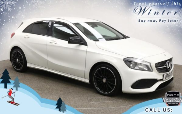 Used 2016 WHITE MERCEDES-BENZ A-CLASS Hatchback 1.5 A 180 D AMG LINE 5d AUTO 107 BHP (reg. 2016-06-30) for sale in Bury