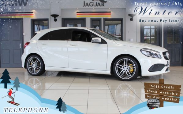 Used 2016 WHITE MERCEDES-BENZ A-CLASS Hatchback 1.5 A 180 D AMG LINE PREMIUM 5d 107 BHP (reg. 2016-05-11) for sale in Bredbury