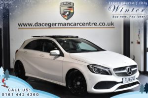 Used 2016 WHITE MERCEDES-BENZ A-CLASS Hatchback 1.5 A 180 D AMG LINE PREMIUM PLUS 5DR 107 BHP (reg. 2016-03-11) for sale in Worsley