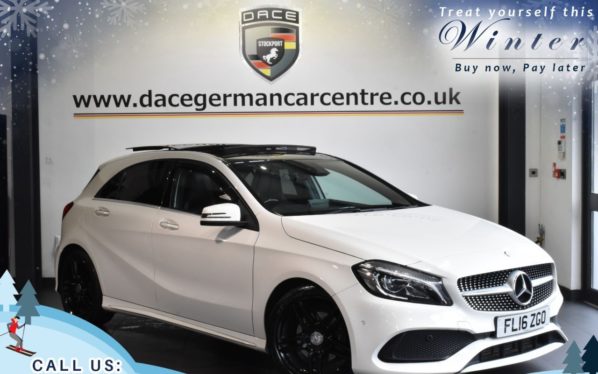 Used 2016 WHITE MERCEDES-BENZ A-CLASS Hatchback 1.5 A 180 D AMG LINE PREMIUM PLUS 5DR 107 BHP (reg. 2016-03-11) for sale in Worsley