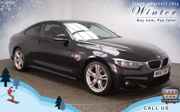 Used 2017 BLACK BMW 4 SERIES Coupe 2.0 420D M SPORT 2d 188 BHP (reg. 2017-09-12) for sale in Oldham