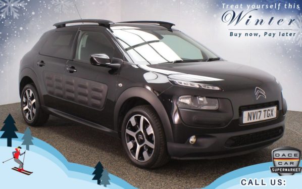 Used 2017 BLACK CITROEN C4 CACTUS Hatchback 1.2 PURETECH FLAIR ETG S/S 5d AUTO 80 BHP (reg. 2017-07-25) for sale in Oldham