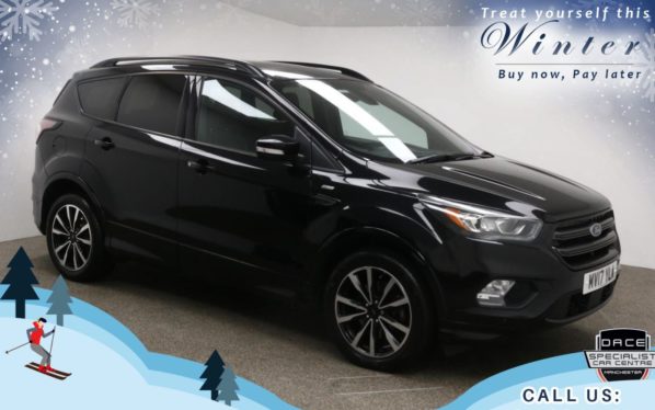 Used 2017 BLACK FORD KUGA Hatchback 2.0 ST-LINE TDCI 5d 148 BHP (reg. 2017-03-08) for sale in Bury
