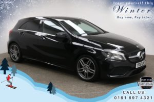 Used 2017 BLACK MERCEDES-BENZ A-CLASS Hatchback 1.5 A 180 D AMG LINE 5d 107 BHP (reg. 2017-09-18) for sale in Bury